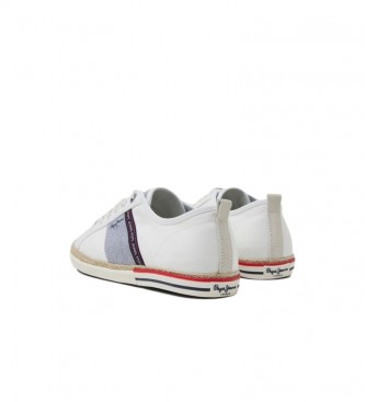 Pepe Jeans Canvas Blucher Sneakers white