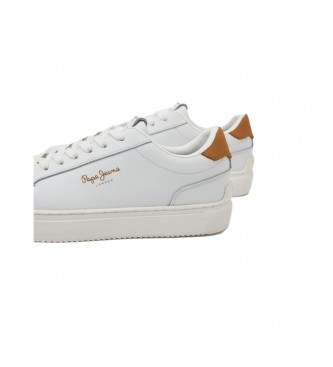 Pepe Jeans Leather trainers Adams Basic white