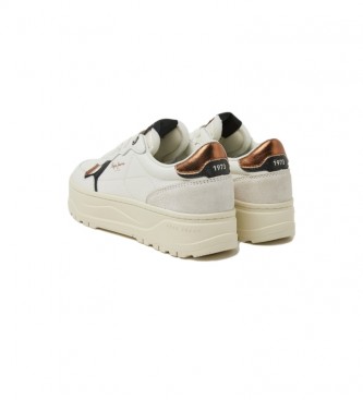 Pepe Jeans Chaussures Kore Retry en cuir blanc