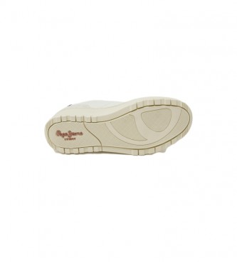 Pepe Jeans Chaussures Kore Retry en cuir blanc