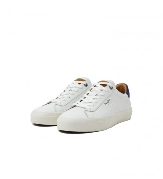 Pepe Jeans Yogi Original - Baskets en cuir blanc