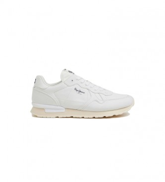Pepe Jeans Retro Brit Eco Sneakers wit