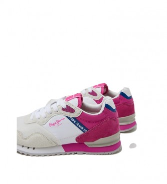 Pepe Jeans London Basic Sneakers biały, różowy