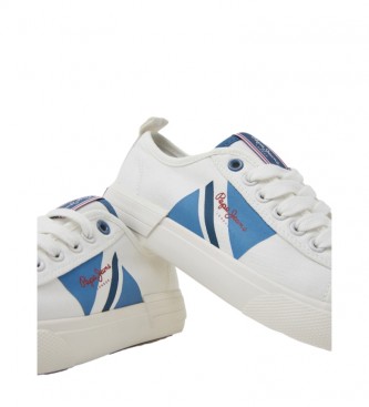 Pepe Jeans Gevulkaniseerde Sneakers Allen Vlag wit