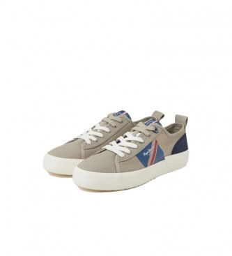 Pepe Jeans Wulkanizowane trampki Allen Flag w kolorze szarym 