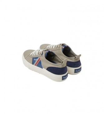 Pepe Jeans Wulkanizowane trampki Allen Flag w kolorze szarym 