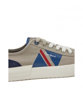 Pepe Jeans Wulkanizowane trampki Allen Flag w kolorze szarym 