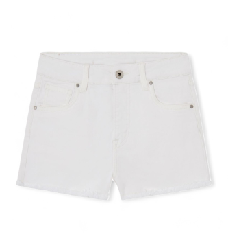 Pepe Jeans Short A-Line Hw Jr blanc