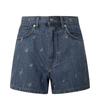 Pepe Jeans Korte A-lijn Blossom blauw