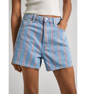 Pepe Jeans Shorts A-Line Stripe blue