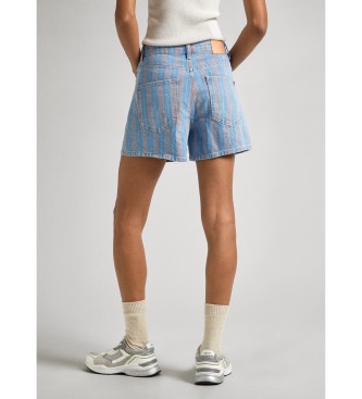 Pepe Jeans Shorts A-Line Streifen blau