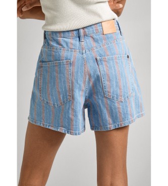 Pepe Jeans Kratke hlače A-Line Stripe blue