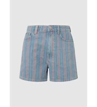 Pepe Jeans Shorts A-Line Stripe blue