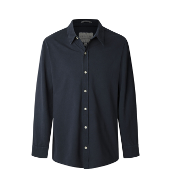 Pepe Jeans Camicia piqu slim fit Abel blu navy