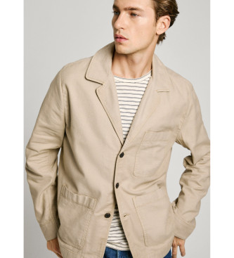 Pepe Jeans Aedus beige overhemd