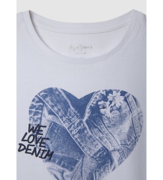 Pepe Jeans Camiseta Anna blanco