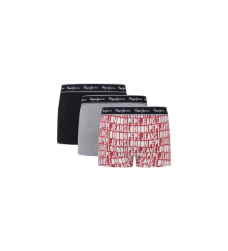 Pepe Jeans 3er-Pack mehrfarbige Ao Logo Boxershorts