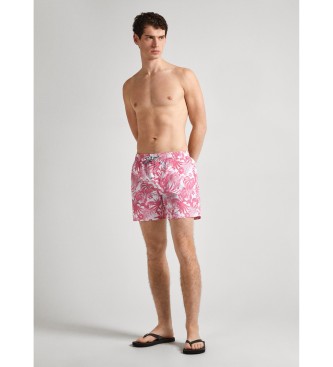 Pepe Jeans Różowy kostium kąpielowy Hibiscus