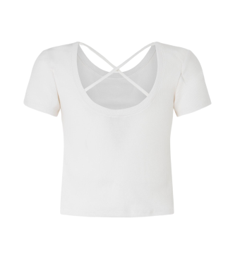 Pepe Jeans T-shirt uni Babette blanc