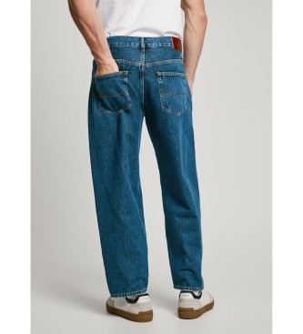 Pepe Jeans Jean Barrel bleu  coupe ample