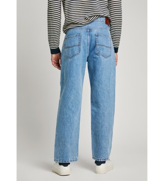 Pepe Jeans Barrel-Jeans in Blau mit lockerer Passform