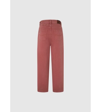 Pepe Jeans Jeans Barrel Uhw rojo tierra