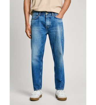 Pepe Jeans Blue Barrel Worn Jeans