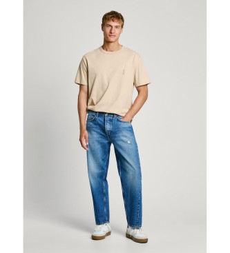 Pepe Jeans Blue Barrel Worn Jeans