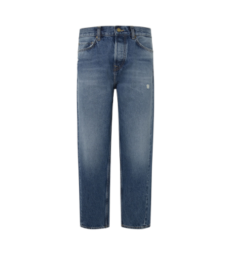 Pepe Jeans Blue Barrel Worn Jeans