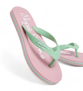 Pepe Jeans Slippers Baby Beach Basic B roze, groen