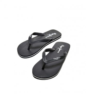 Pepe Jeans Bay Beach Classic black flip-flops