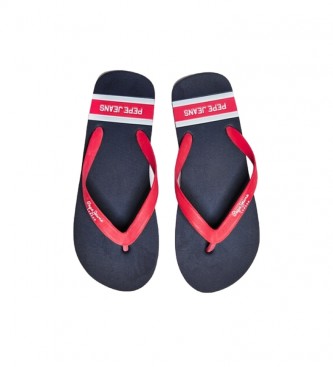 Pepe Jeans Infradito Bay Beach Classic Navy, Rosso