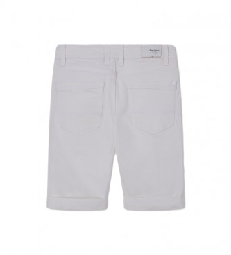 Pepe Jeans Becket Bermuda kratke hlače bele barve