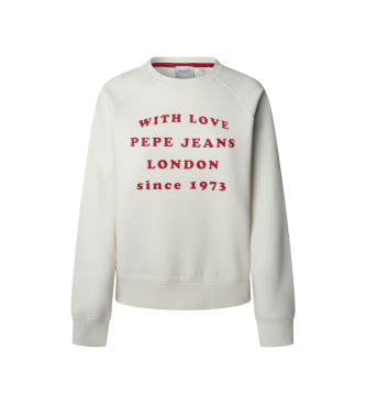 Pepe Jeans Felpa bianca Bel