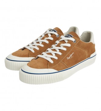 Pepe Jeans Ben Overdrive Leather Sneakers brown