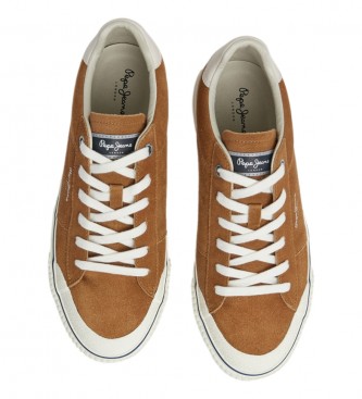 Pepe Jeans Ben Overdrive Leather Sneakers castanho