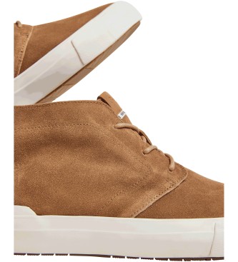 Pepe Jeans Ben Street Brown Leather Sneakers