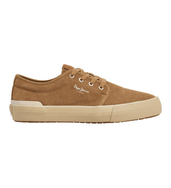Pepe Jeans Ben Urban Leather Sneakers brown
