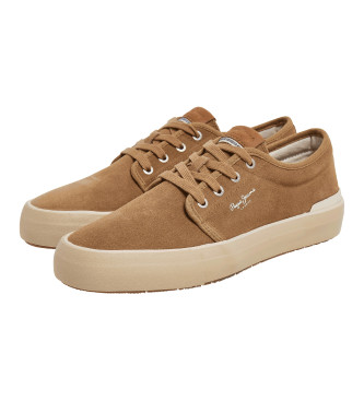 Pepe Jeans Ben Urban Leather Sneakers brown