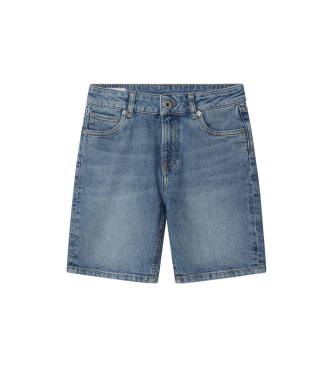 Pepe Jeans Pantaloncini in tessuto denim rigido blu