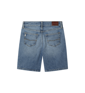 Pepe Jeans Pantaloncini in tessuto denim rigido blu