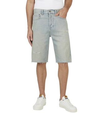 Pepe Jeans Bermuda in tessuto denim blu