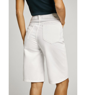 Pepe Jeans Bermuda shorts in white rigid denim