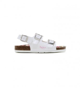 Pepe Jeans Sandals Bio Basic Buckles white