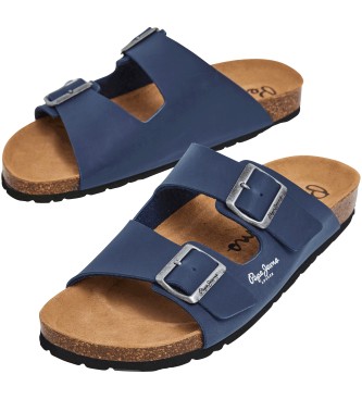 Pepe Jeans Sandals Bio Double Velour navy blue