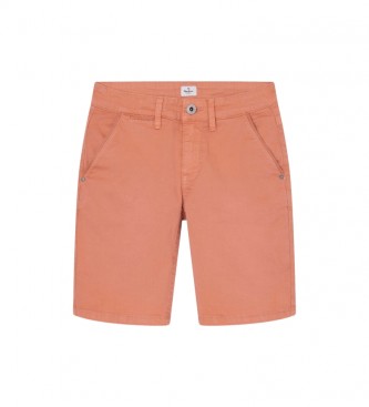 Pepe Jeans Spodenki Blueburn Shorts pomarańczowe