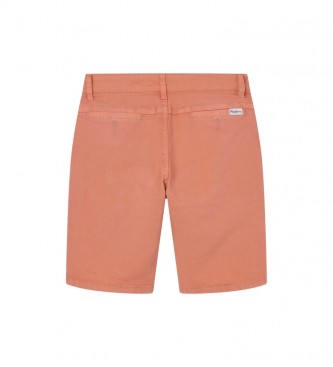 Pepe Jeans Spodenki Blueburn Shorts pomarańczowe