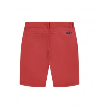 Pepe Jeans Blueburn Kratke hlače rdeča