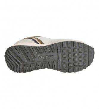 Pepe Jeans Tnis de couro Blur Point Off-White