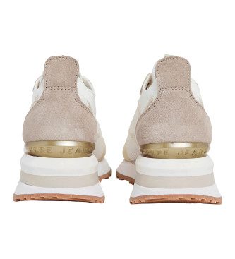 Pepe Jeans Blur Rind Leather Sneakers branco